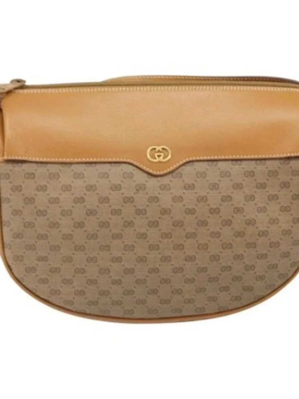 GUCCI Micro GG Supreme Web Sherry Line Bag PVC Beige 001 084 4001 Auth BA9954 - Picture 2 of 15